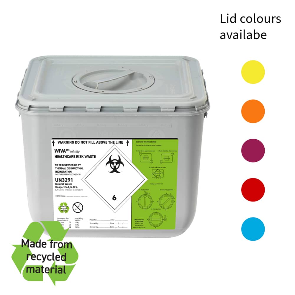 Sealable Rigid Clinical Waste Containers